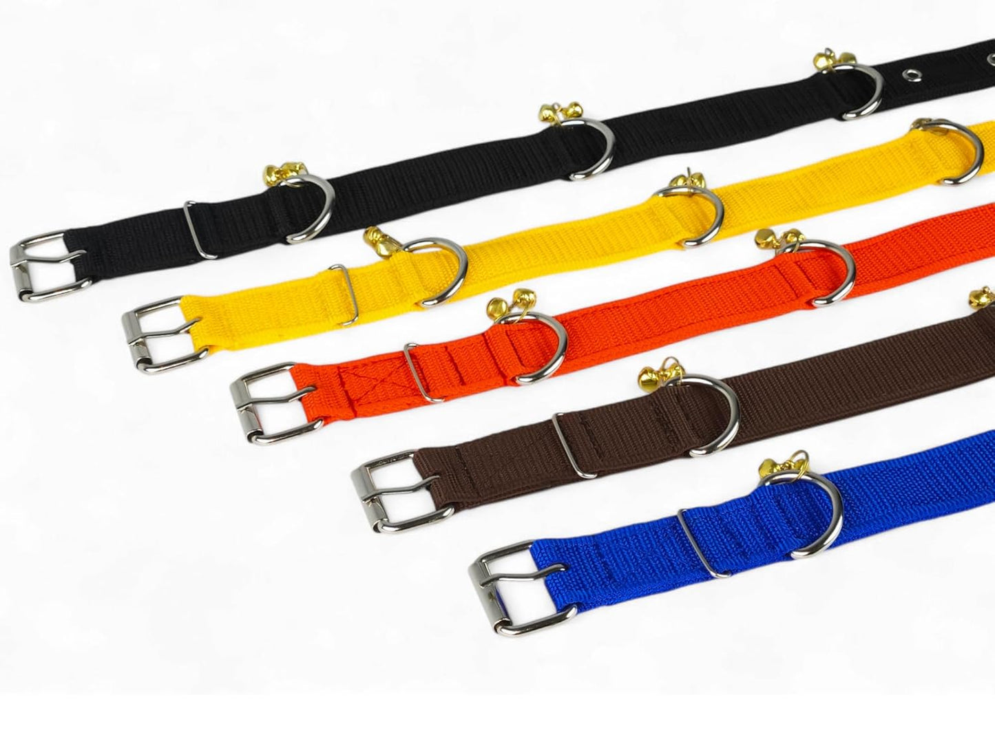 Dog Collar Belt and Leash Set for Large Dogs, Dog Stylish Nylon Leash Belts with Bell