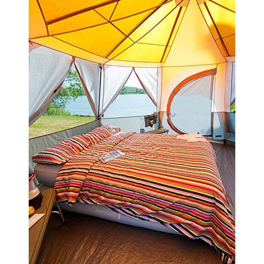 Tent Octagon Cortes 8 Person – Orange – Spacious Dome Tent for Groups