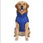 Dog Fur Jacket for Large Dogs (Blue - 12-Inch) - Soft, Stretchable Knit Dog Winter Clothes