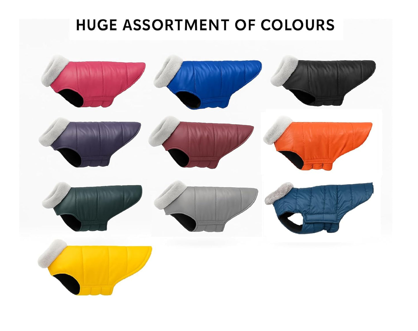 Dog Winter Coat Jacket, Clothes, Windproof, Waterproof, Light Weight, Washable