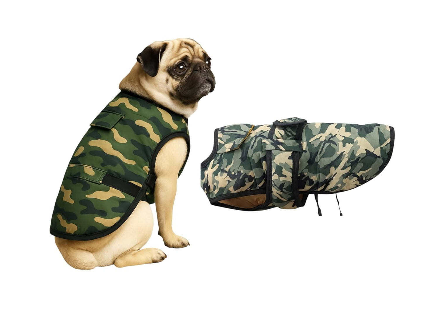 Dog Winter Coat, Jacket, Clothes, Windproof, Light Weight, Washable, Ultra Warm