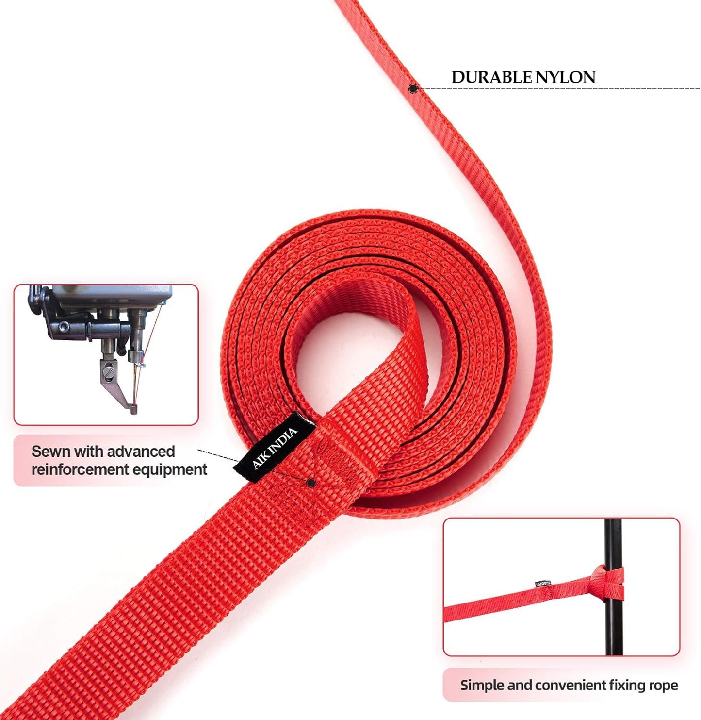 Dog Collar Belt and Leash Set for Large Dogs, Dog Stylish Nylon Leash Belts with Bell