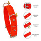 Dog Collar Belt and Leash Set for Large Dogs, Dog Stylish Nylon Leash Belts with Bell