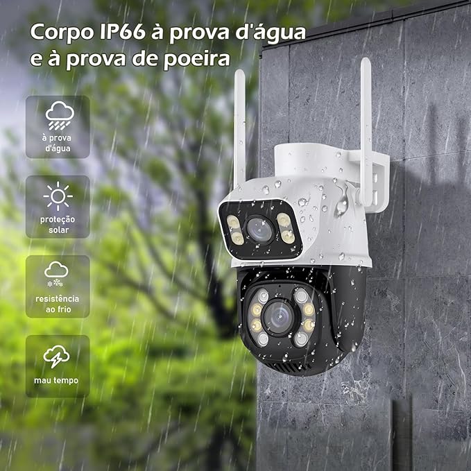 3MP HD Outdoor Security Wireless IP Camera, WiFi Infrared Night Vision Camera