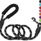 Dog Leash 5FT Long, ½ Inch Thick Reflective Heavy Duty Rope with Anti-Slip