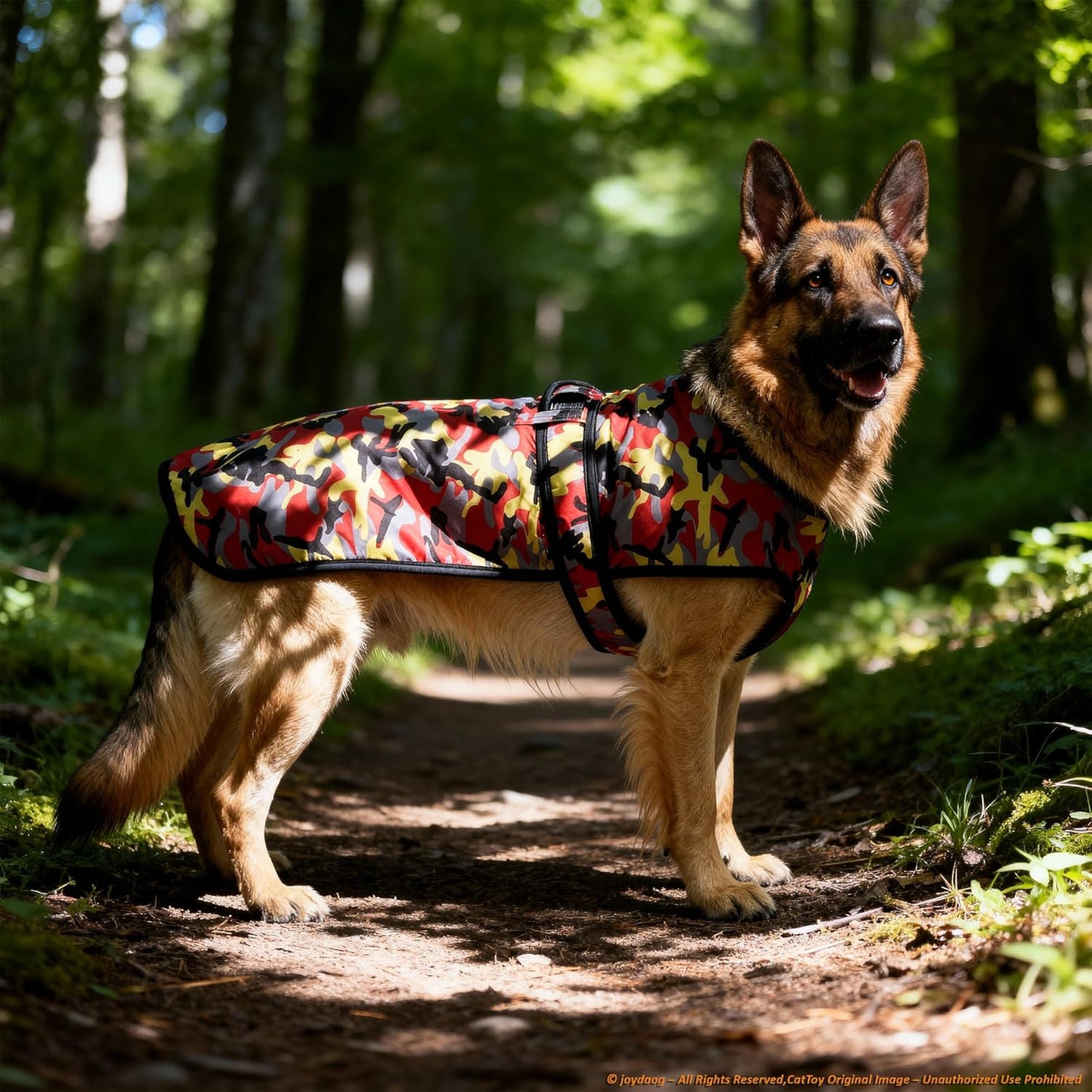 Dog Winter Jacket – (Camouflage Red Army, (XL) 22 Inch) | Ultra Warm Coat